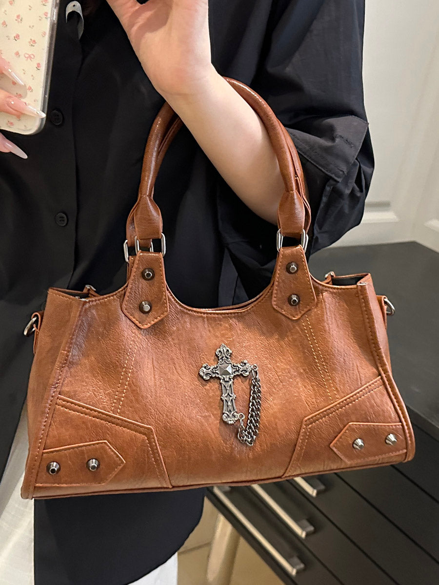 Gothic Cross Hobo Bag