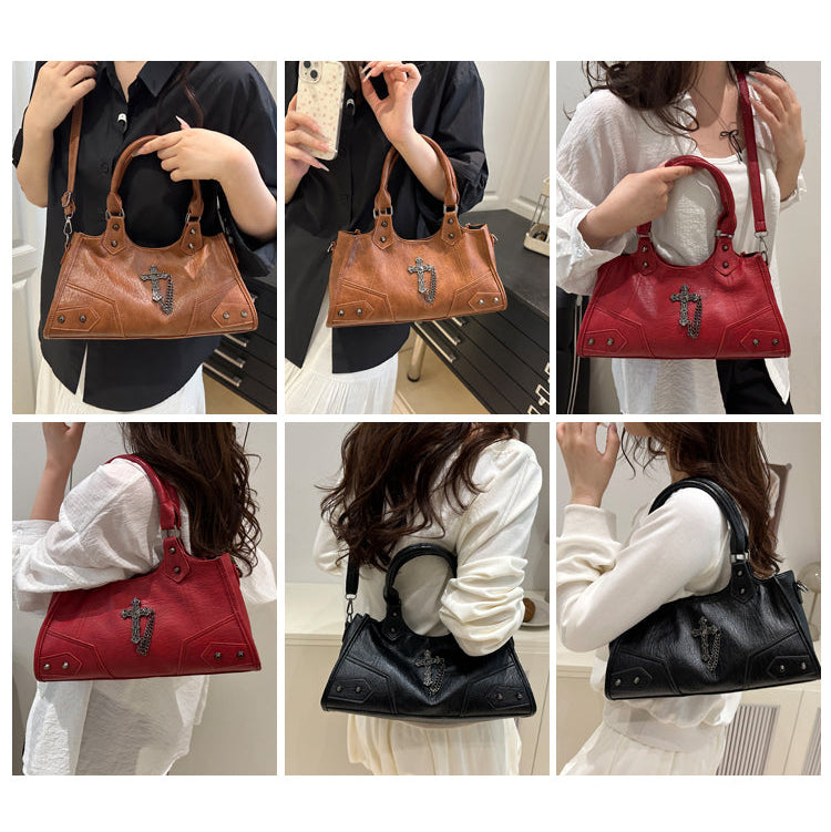 Gothic Cross Hobo Bag