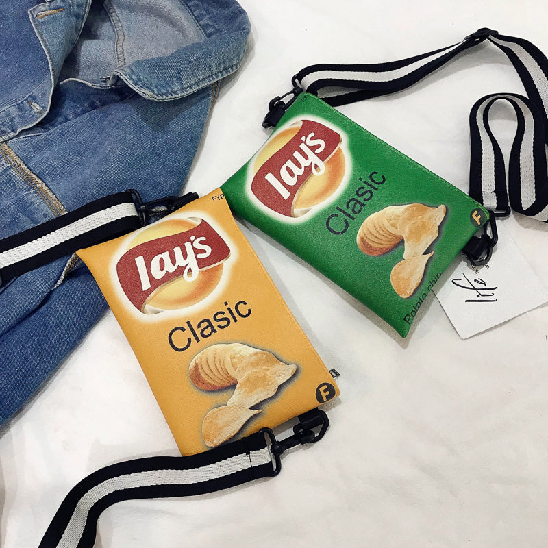 Crisp Chip Bag Novelty Sling Bag