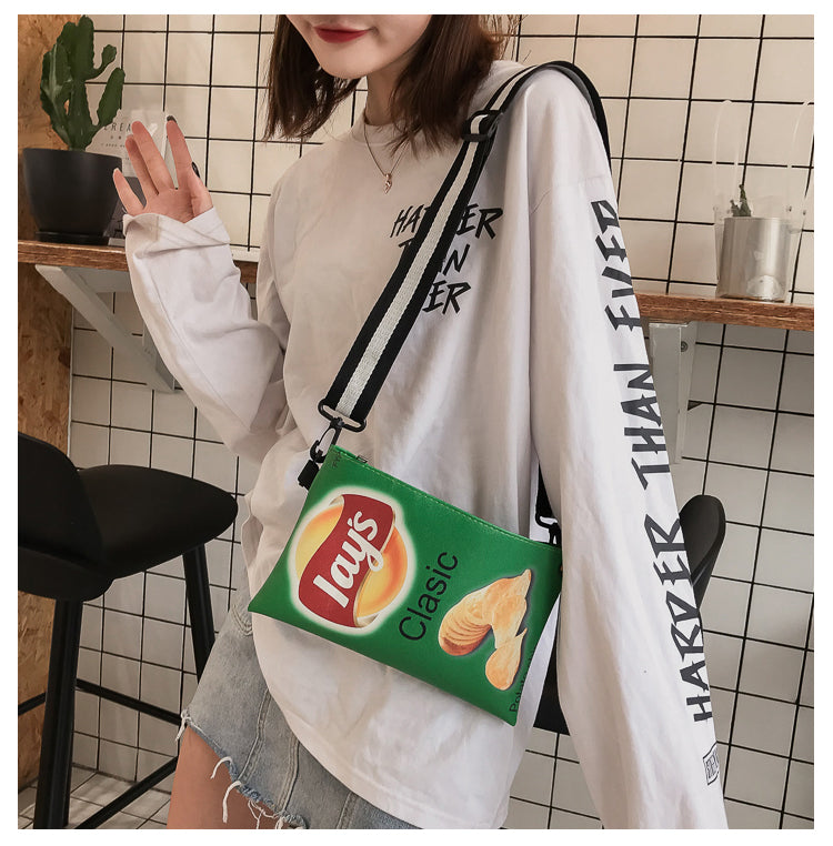 Crisp Chip Bag Novelty Sling Bag