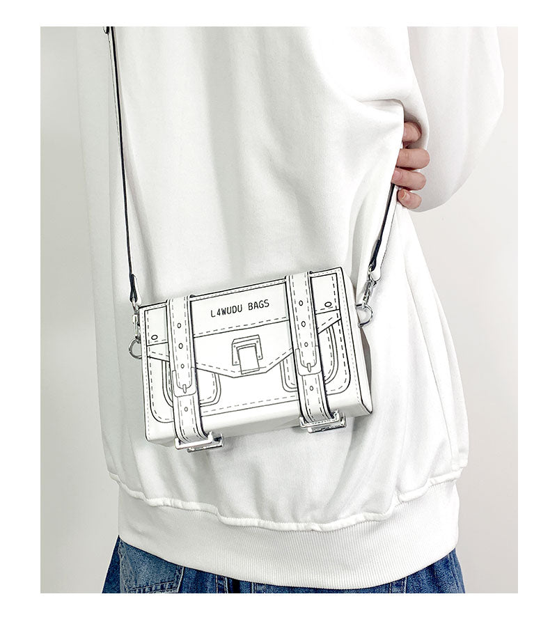 Doodle Lines Crossbody Bag