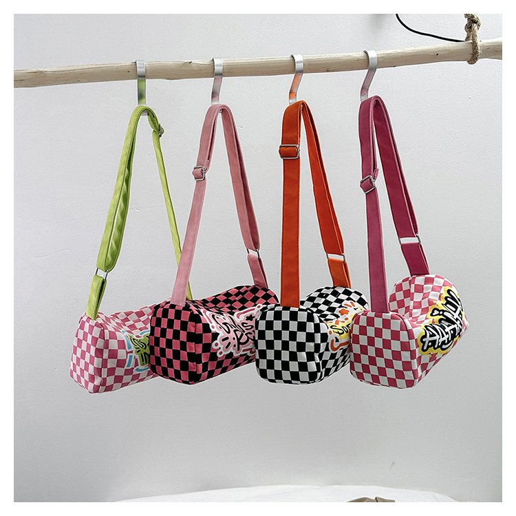 Checkerboard Pillow Sling Bag