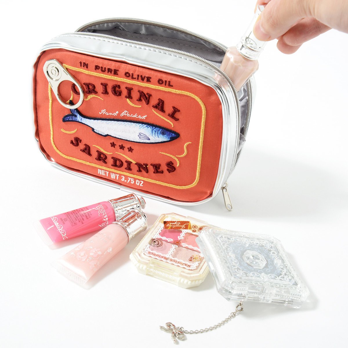 Sardine Tin Can Cosmetic Bag