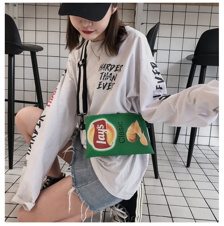 Crisp Chip Bag Novelty Sling Bag