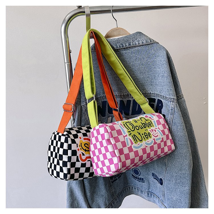 Checkerboard Pillow Sling Bag