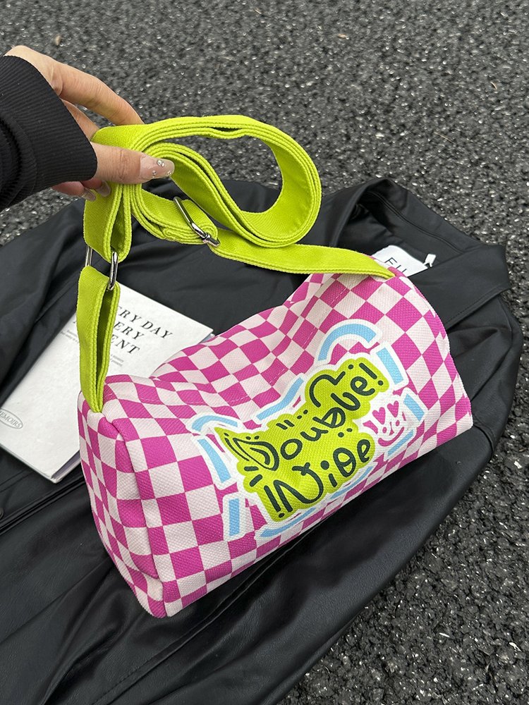 Checkerboard Pillow Sling Bag