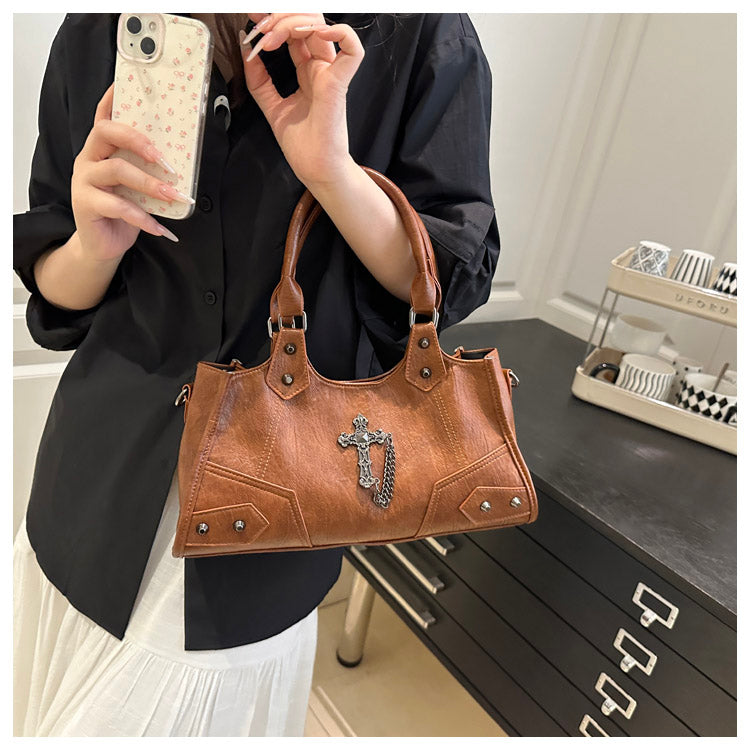 Gothic Cross Hobo Bag