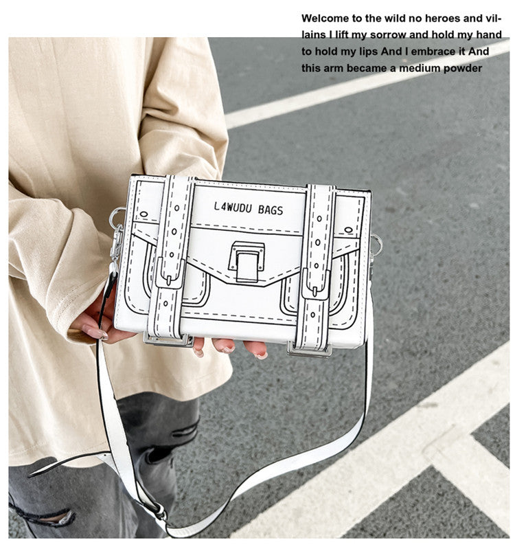 Doodle Lines Crossbody Bag