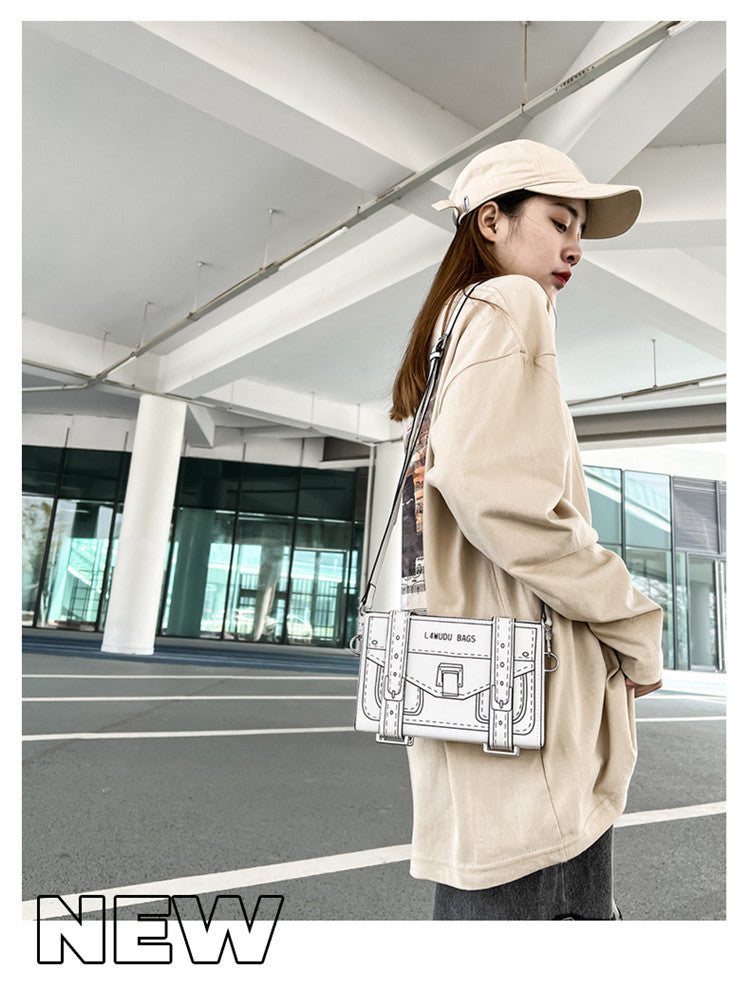 Doodle Lines Crossbody Bag