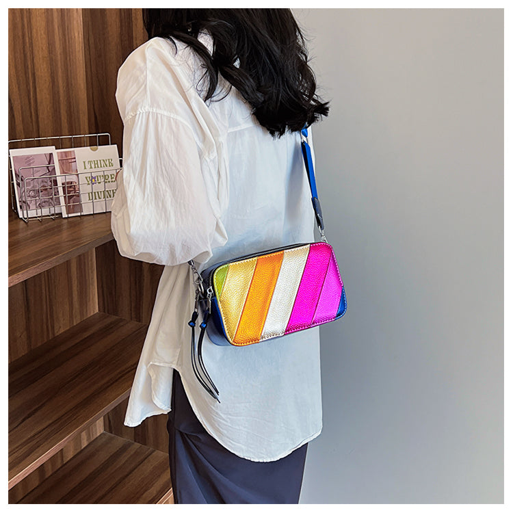 Color Vibes Camera Crossbody Bag