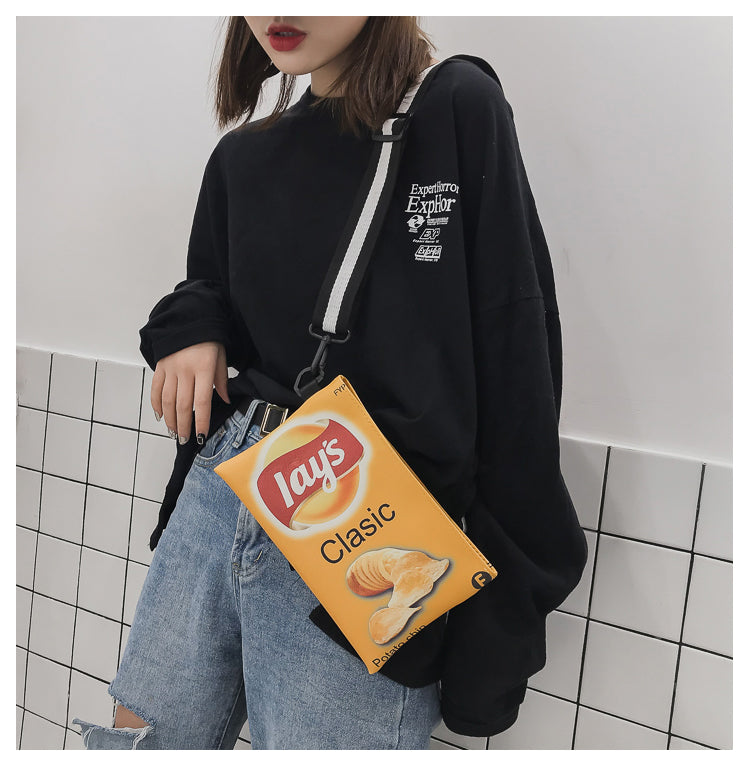 Crisp Chip Bag Novelty Sling Bag