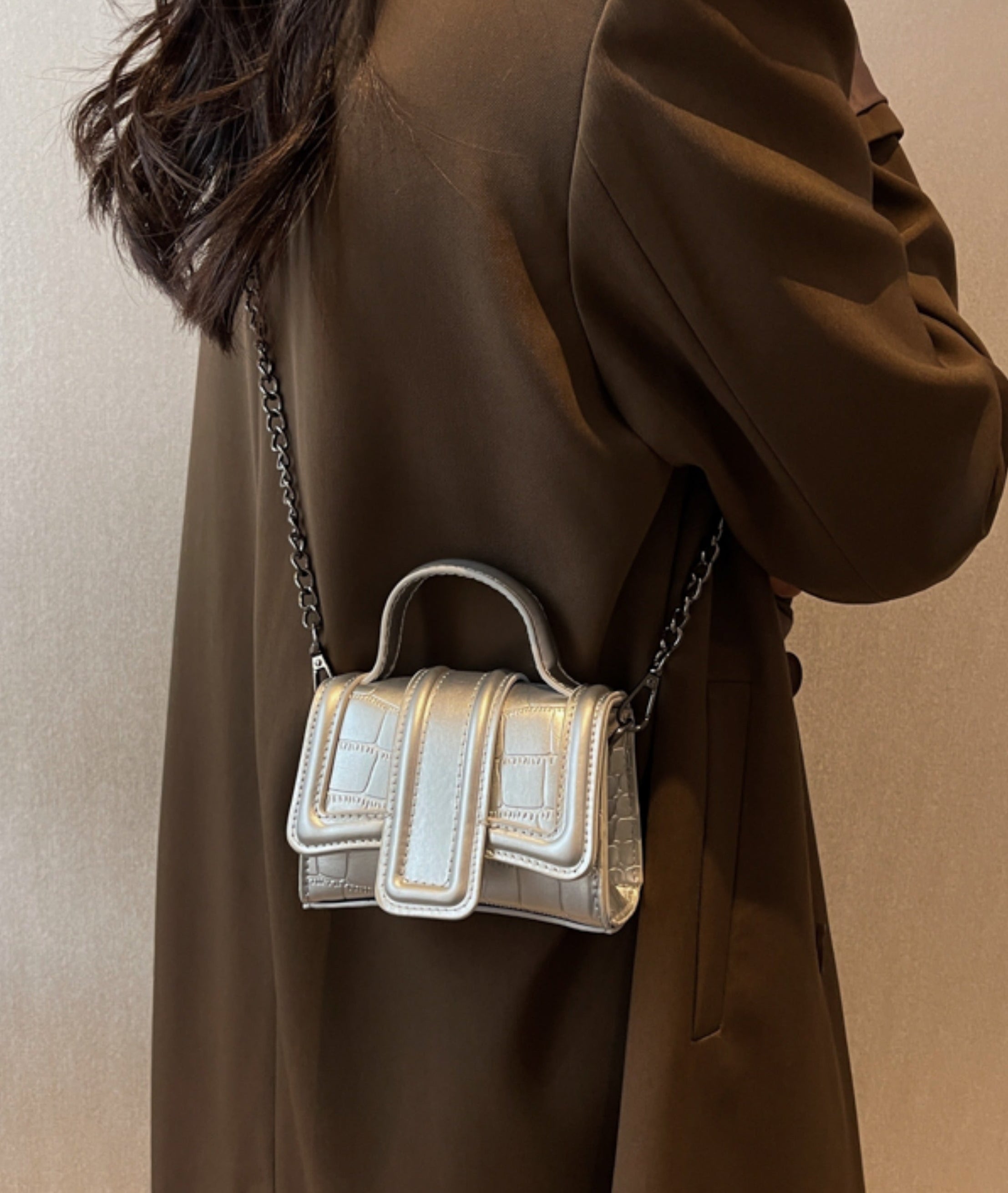 Mini Crocodile Cross Body Bag