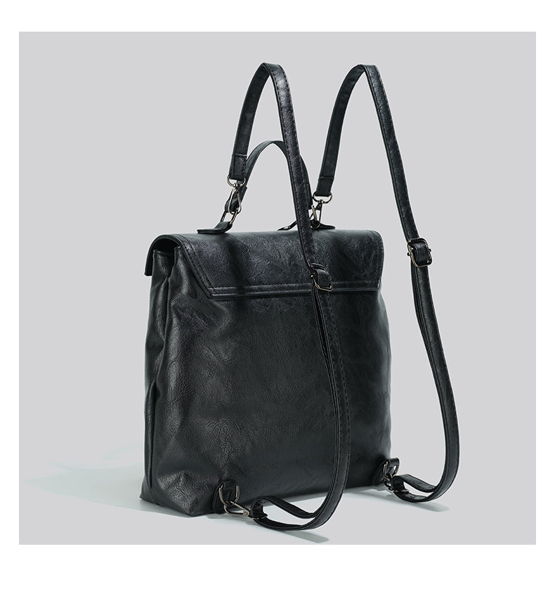 British Style Patchwork Backpack