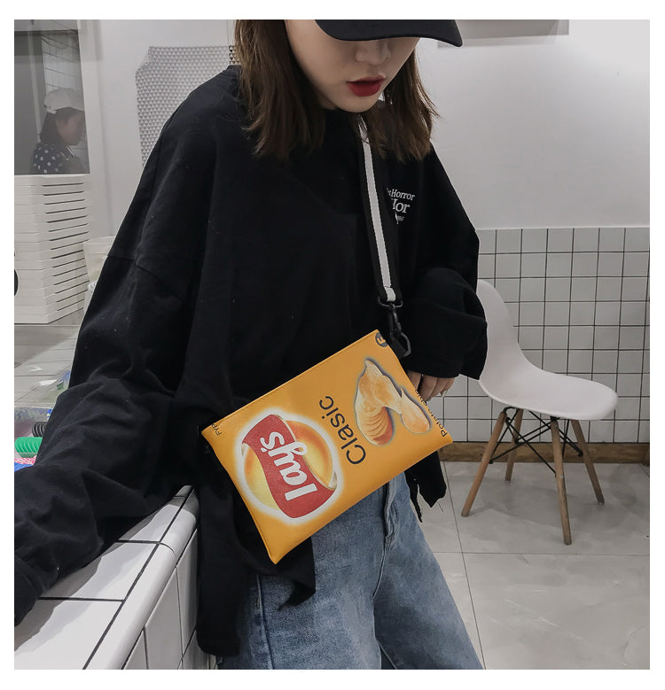 Crisp Chip Bag Novelty Sling Bag