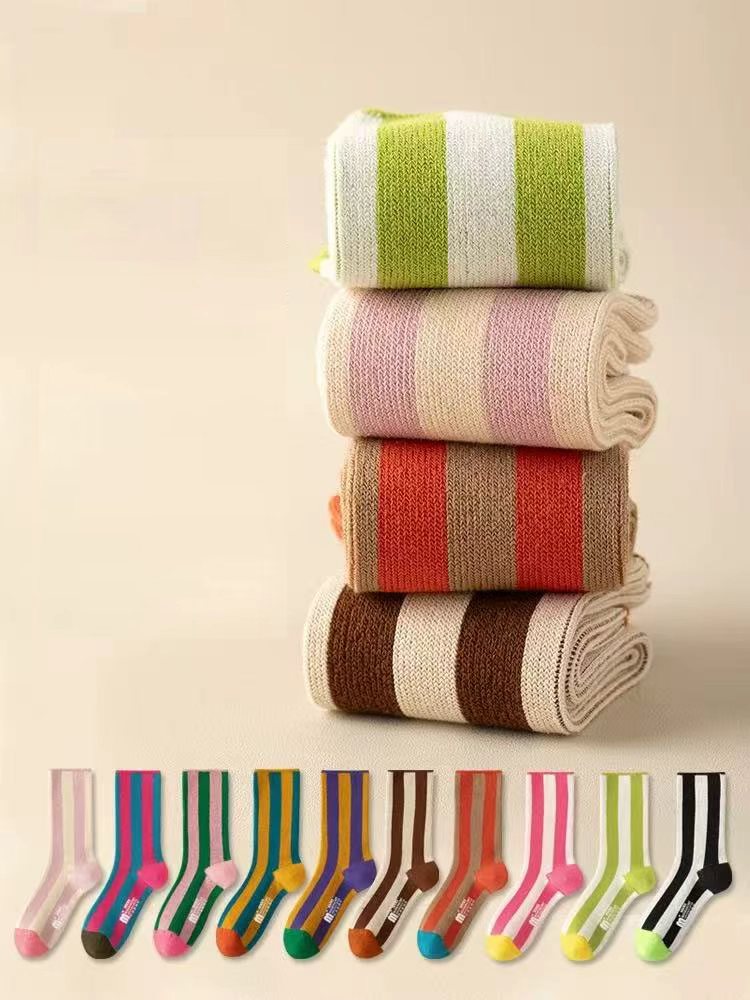 Vibrant Fashion Striped Socks