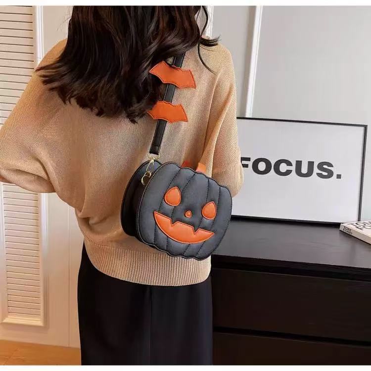 Devilish Pumpkin Crossbody Bag