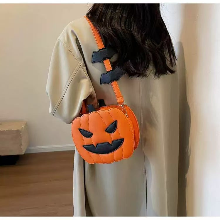 Devilish Pumpkin Crossbody Bag