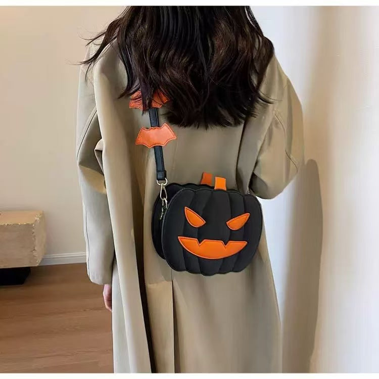 Devilish Pumpkin Crossbody Bag