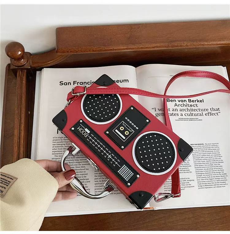 Retro Boombox Crossbody Bag