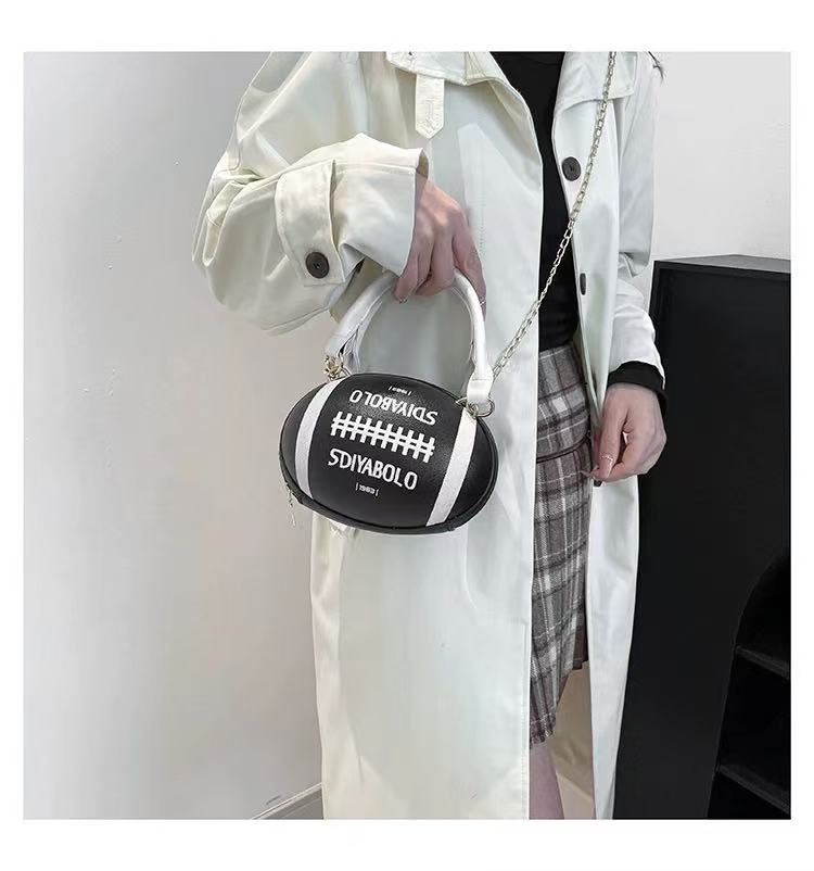Rugby Ball Crossbody Bag