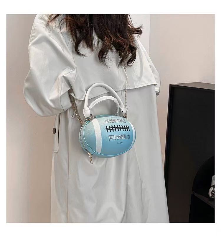 Rugby Ball Crossbody Bag