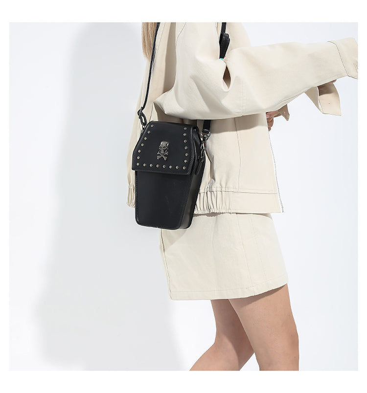 Dark Gothic Cross Phone Bag