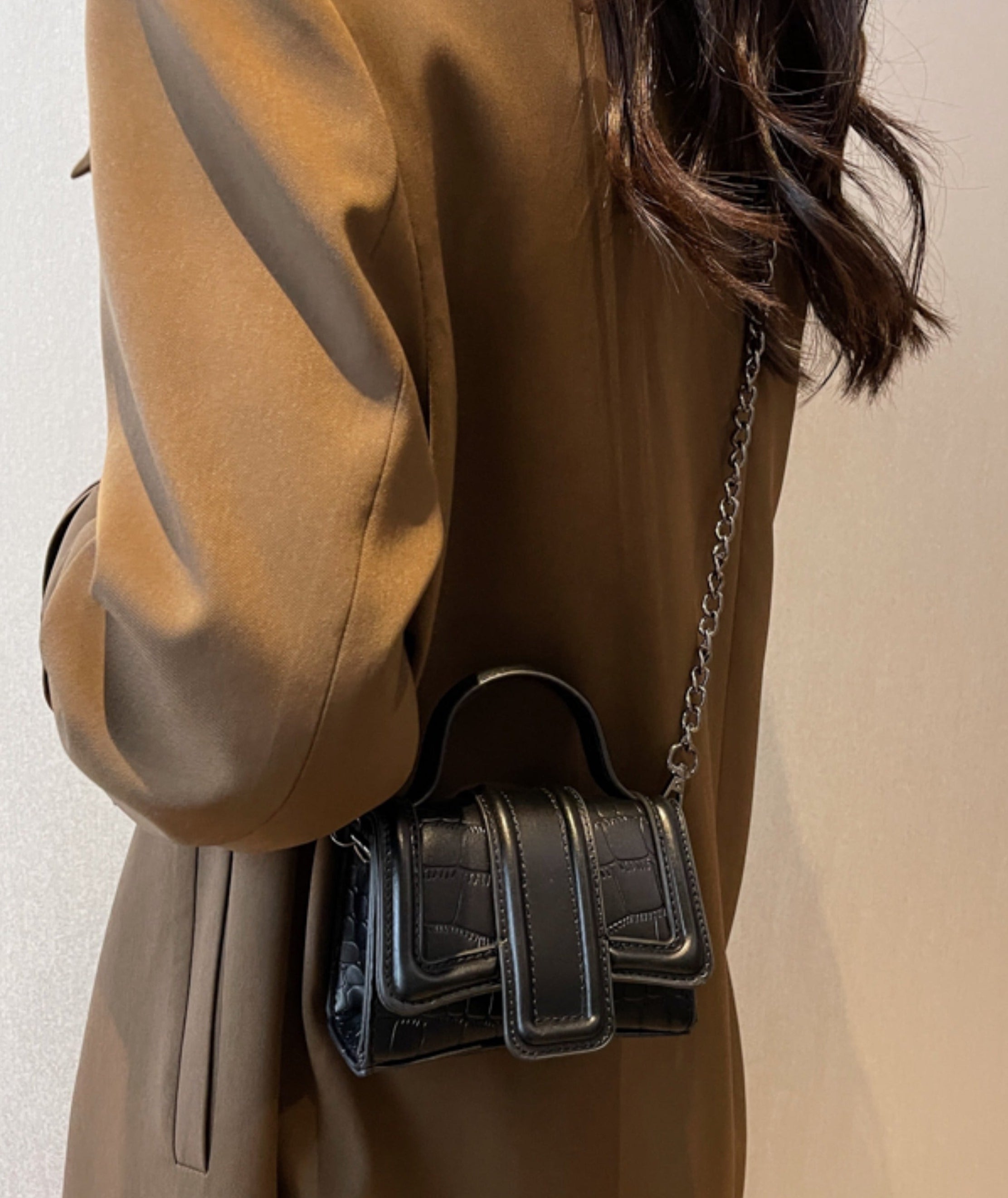 Mini Crocodile Cross Body Bag