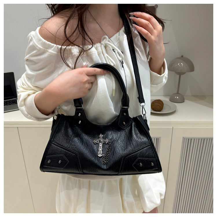 Gothic Cross Hobo Bag