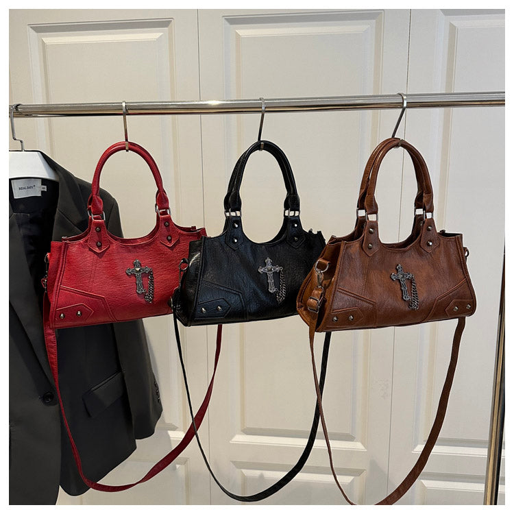 Gothic Cross Hobo Bag