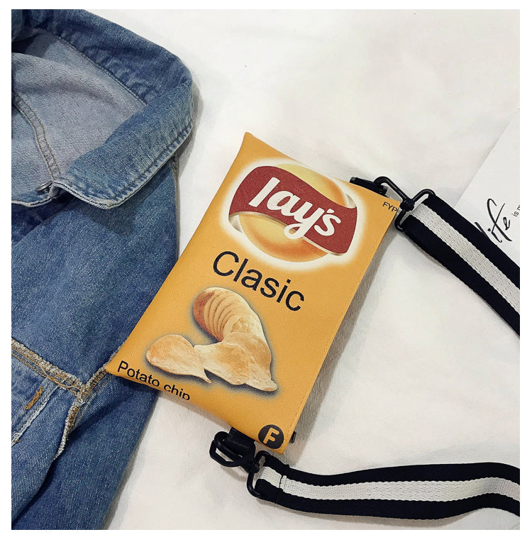 Crisp Chip Bag Novelty Sling Bag
