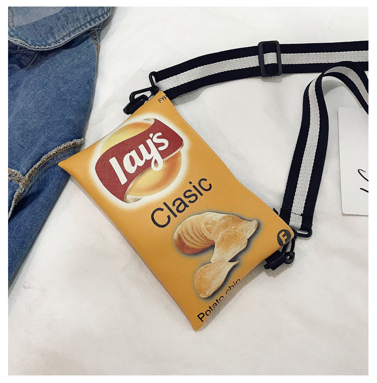 Crisp Chip Bag Novelty Sling Bag