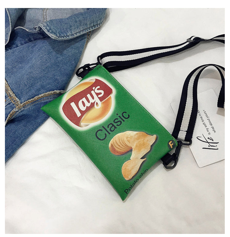 Crisp Chip Bag Novelty Sling Bag