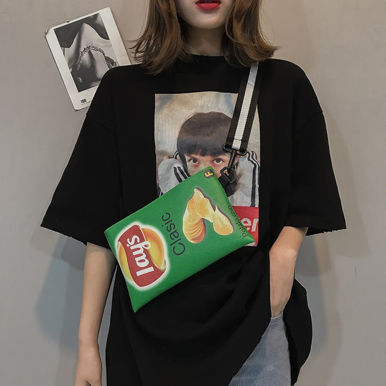 Crisp Chip Bag Novelty Sling Bag