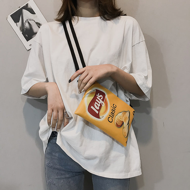 Crisp Chip Bag Novelty Sling Bag