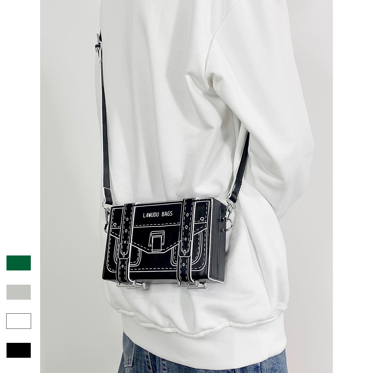 Doodle Lines Crossbody Bag