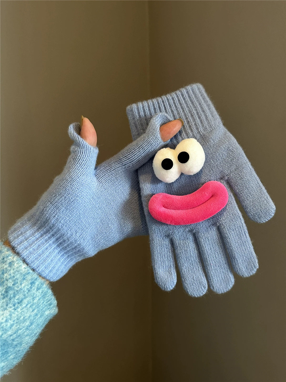 Googly Finger Wool Gloves