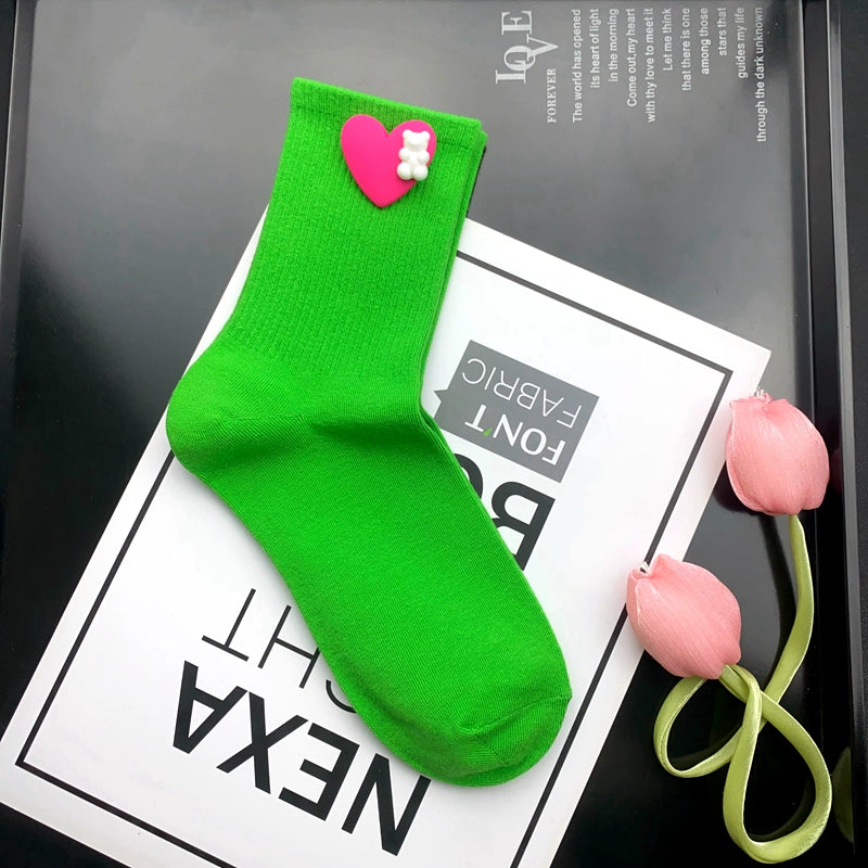 Candy Color Novelty Socks