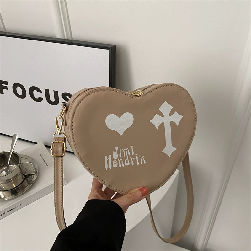 Gothic Heart Crossbody Bag