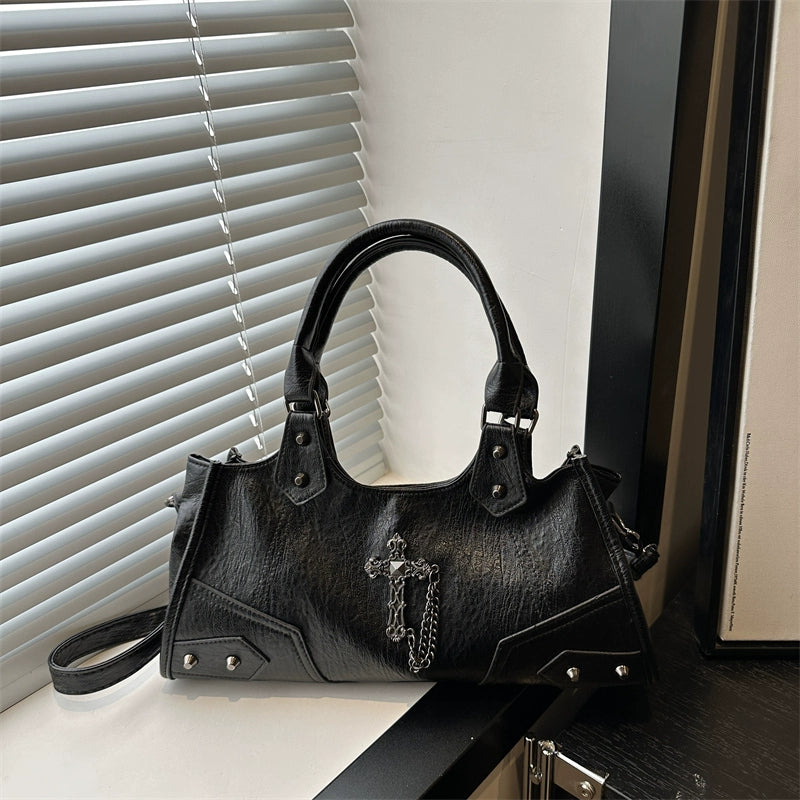 Gothic Cross Hobo Bag