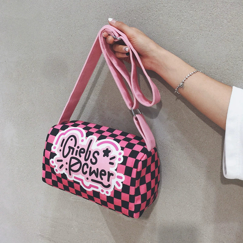 Checkerboard Pillow Sling Bag