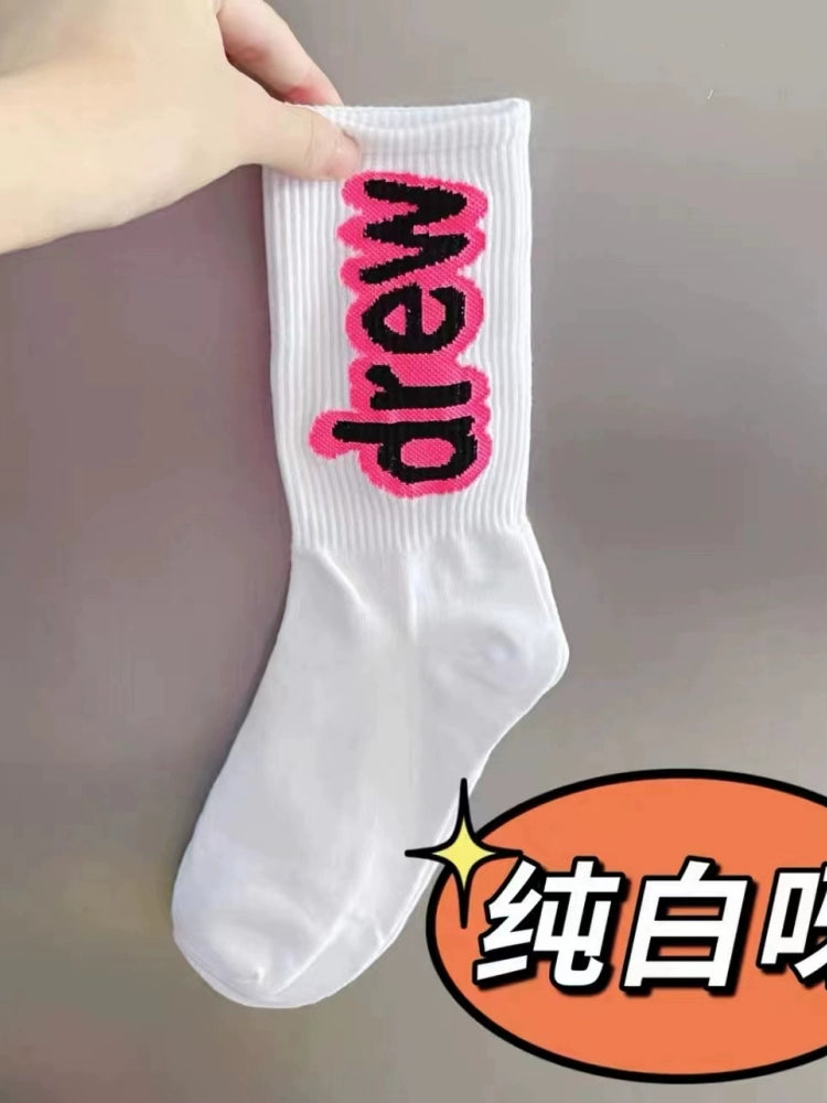 "Drew" Embroidered Ankle Socks