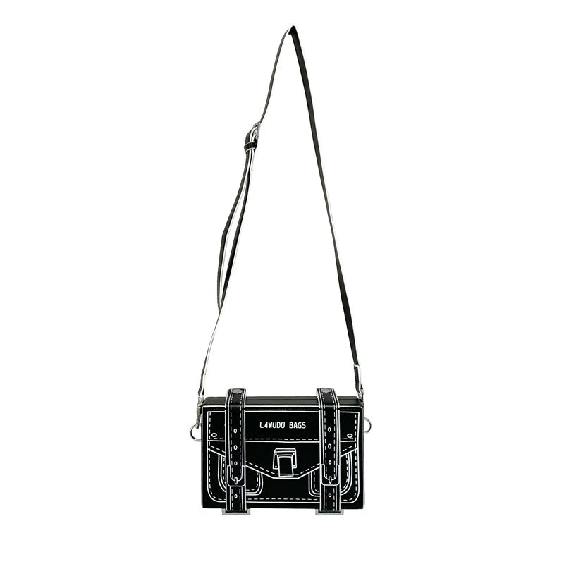 Doodle Lines Crossbody Bag