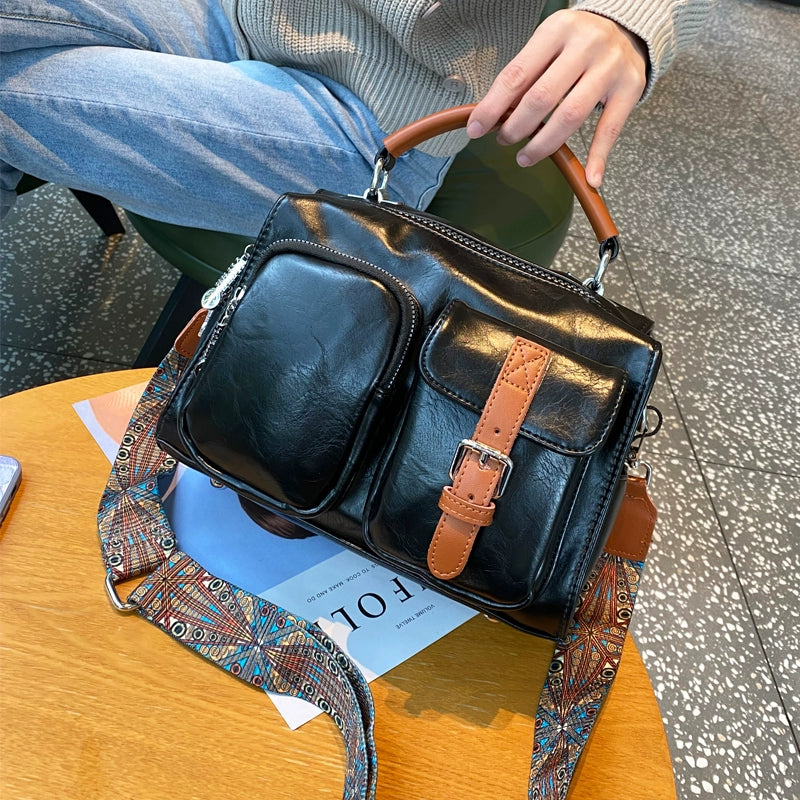British Style Vintage Cross Body Bag