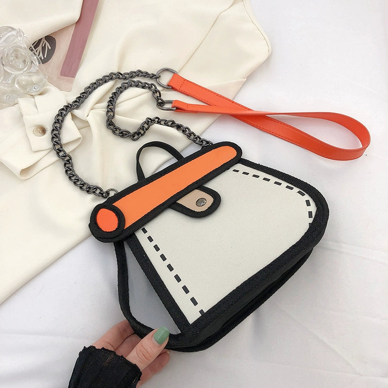 Doodle Sketch Crossbody Bag