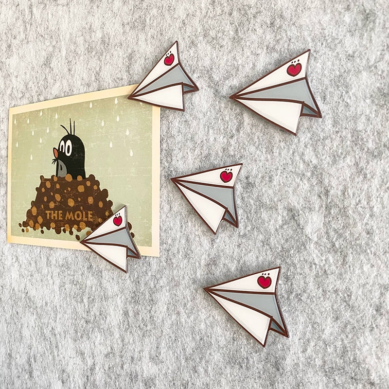 Paper Airplane Push Pins Set