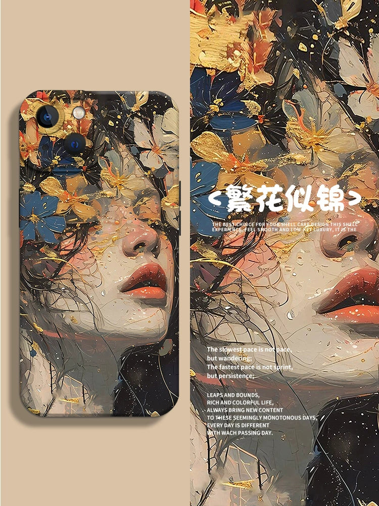 Floral Girl Phone Case