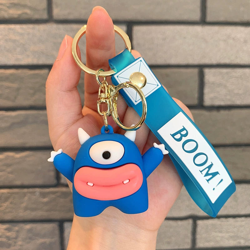 Ugly Cute Silly Face Keychain