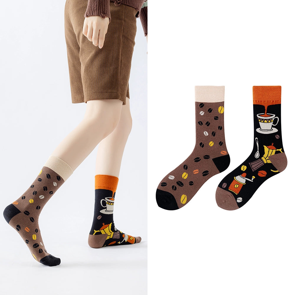 Mismatched Food Pair Socks