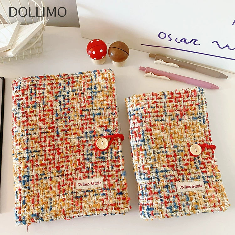 Rainbow Woven Refillable Journal