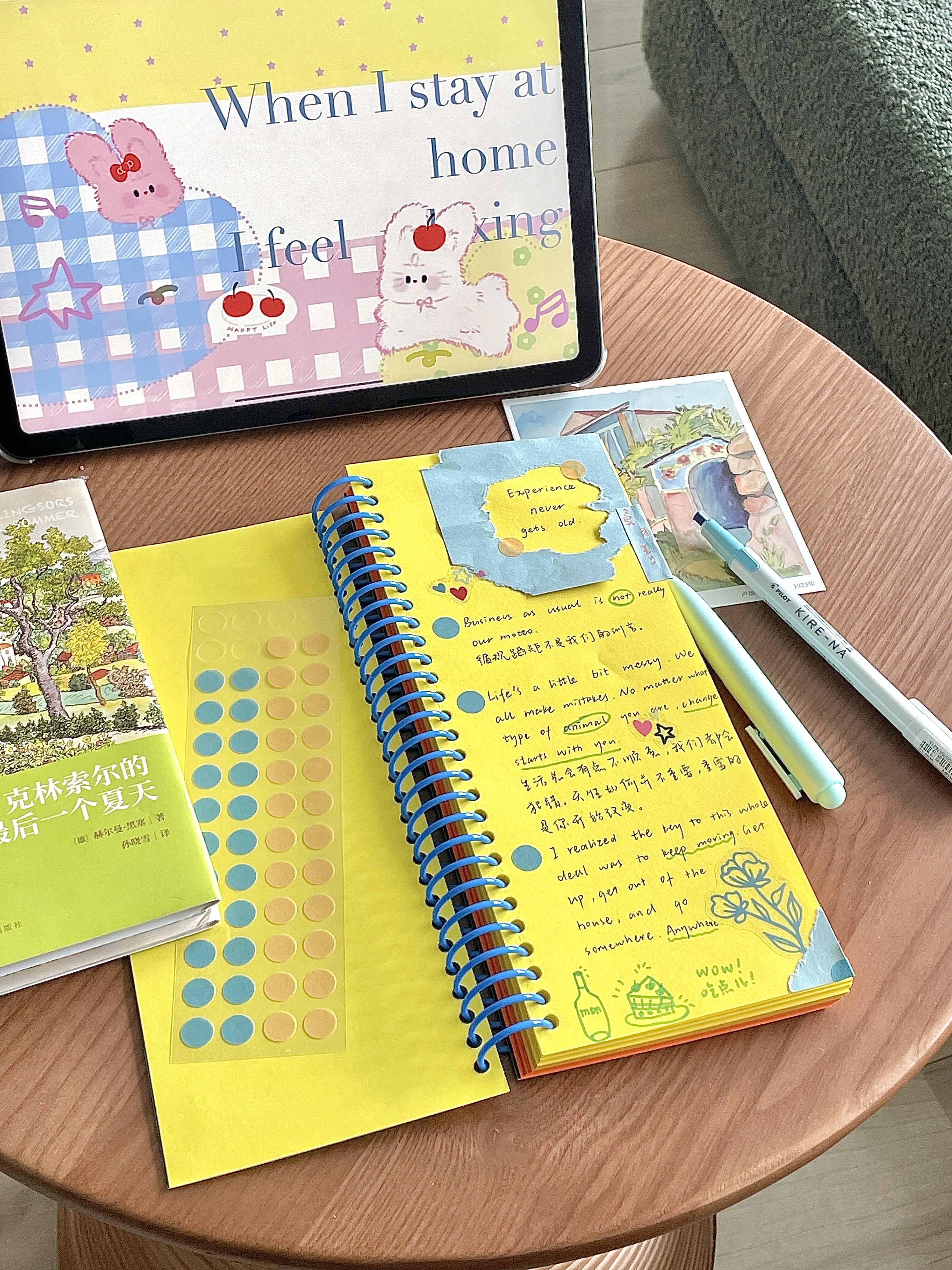 A6 Colorful Spiral Bound Thick Journal